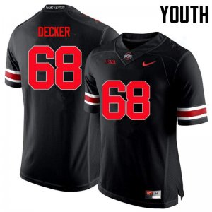 NCAA Ohio State Buckeyes Youth #68 Taylor Decker Limited Black Nike Football College Jersey RWO8345GF